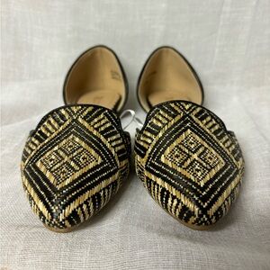 Restricted SZ 7 bohemian aztec pointed /almond toe flats ballet slippers